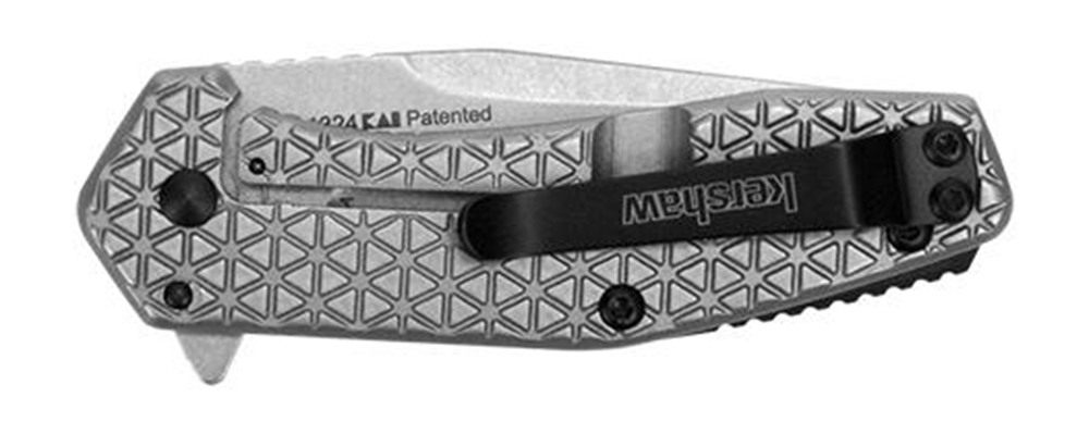 Kershaw Cathode Folding Knife 2-1/4in American Tanto Blade Silver view 3
