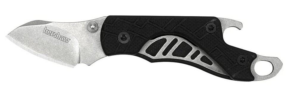 Kershaw Cinder Multi-Tool Folding Knife 1-2/5in Drop Point Blade Black Fish view 2