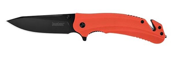 Kershaw 8650 Barricade 3.50in Folding Drop Point Plain Black Oxide 8 Cr13 M view 2