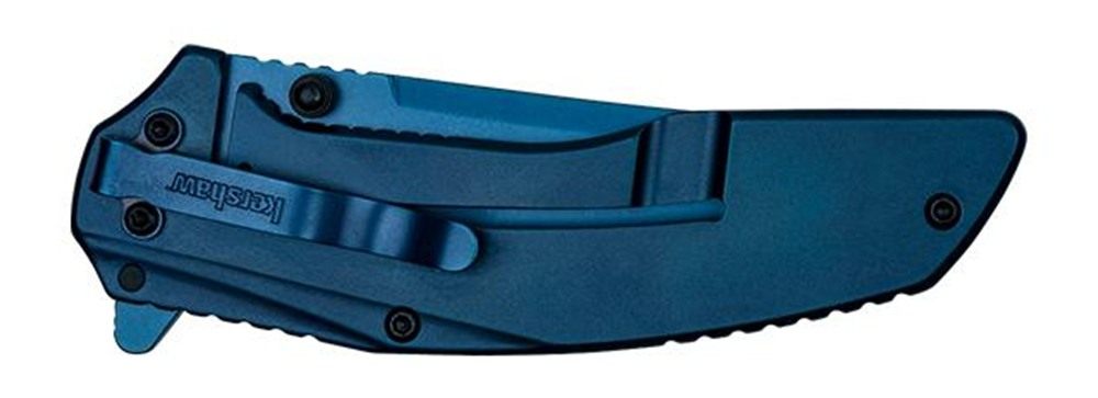 Kershaw Knives 8320 Outright 3in Folding Trailing Point Plain Blue PVD 8 Cr view 3