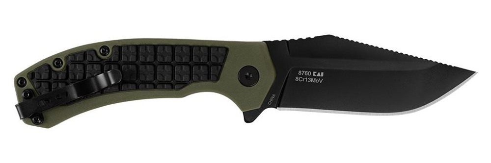 Kershaw Knives 8760 Faultline 3in Folding Drop Point Plain Black Oxide 8 Cr view 2