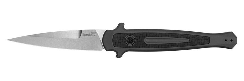 Kershaw 7150 Launch 8 3.50in Folding Spear Point Plain Stonewashed CPM 154 view 2