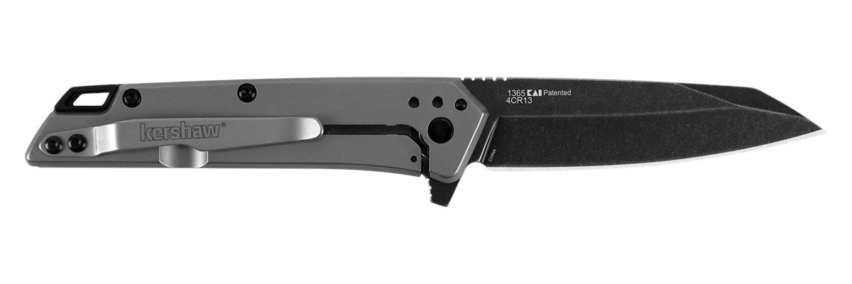 Kershaw Misdirect Pocketknife; 2.9 in. 4 Cr13 Black-Oxide Finish Blade, Sta