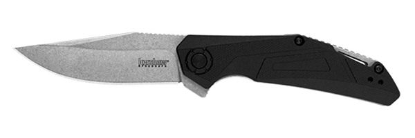 Kershaw 1370 Camshaft EDC 3in Folding Clip Point Plain Stonewashed 4 Cr14 B view 2