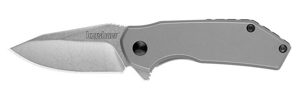 Kershaw Valve Lock Knife Bead Blast Stainless Steel (2.25in Stonewash) 1375 view 2