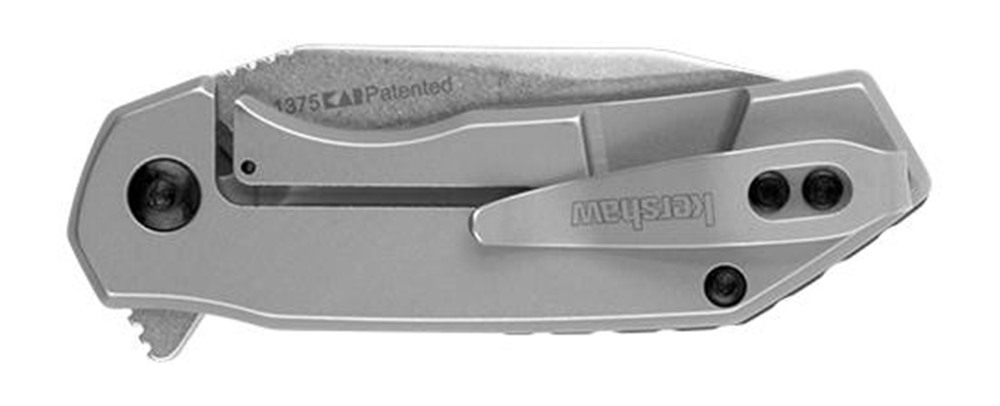 Kershaw Valve Lock Knife Bead Blast Stainless Steel (2.25in Stonewash) 1375 view 4