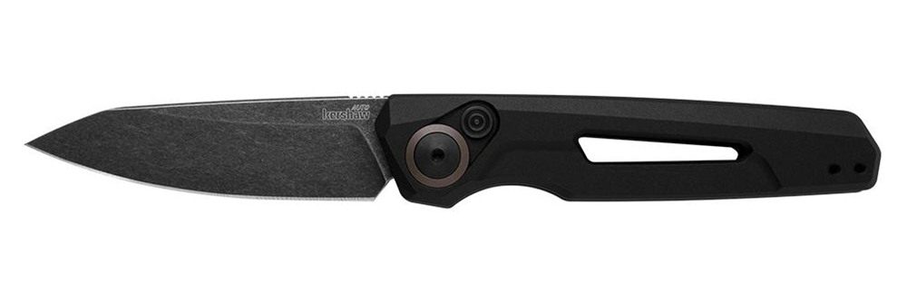 Kershaw 7550 Launch 11 Automatic 2.75in Folding Drop Point Plain Black Oxid view 2