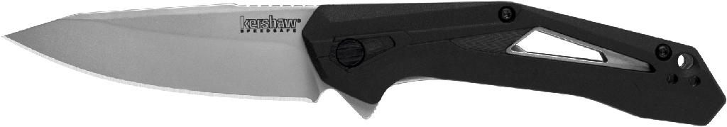 Kershaw Knives Airlock Knife Plain Edge Assist Open-black Hangable