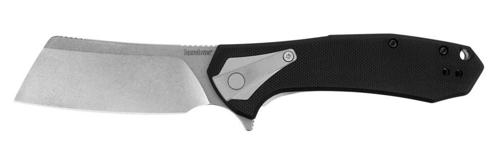 Kershaw Bracket Pocketknife, 3.4in 8 Cr13 MoV Stainless Steel Cleaver Blade