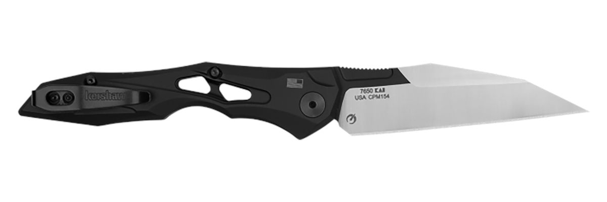 Kershaw 7650 Launch 13 Automatic 3.50in Folding Wharncliffe Plain Black Cer