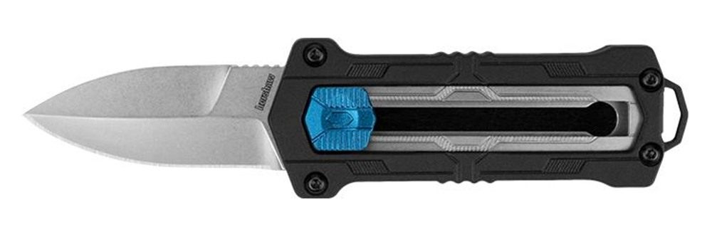 Kershaw Kapsule Manual OTF Folding Knife 1-9/10in Spear Point Blade Black
