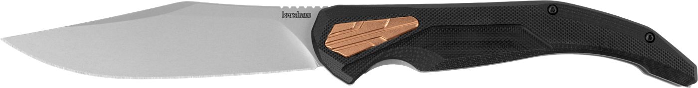 Kershaw 2076 Strata 4in Folding Cleaver Plain Stonewashed D2 Steel Blade, B