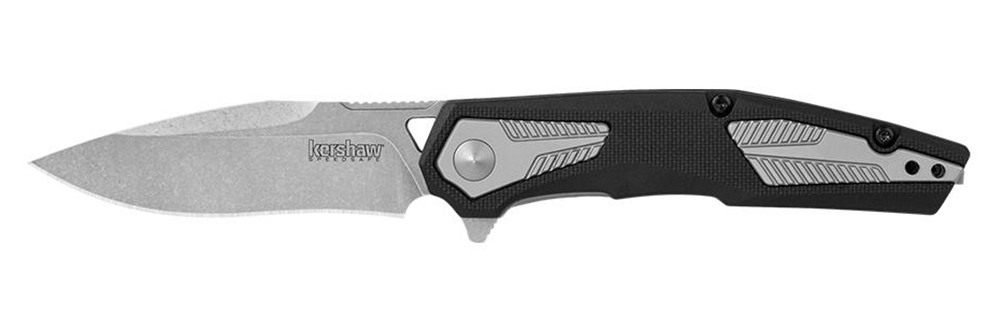 Kershaw 1390 Tremolo EDC 3.13in Folding Clip Point Plain Stonewashed 4 Cr14 view 3