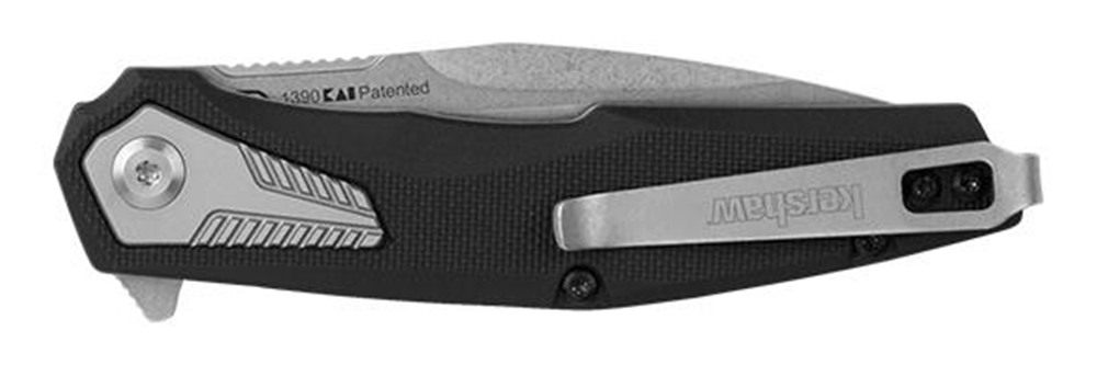 Kershaw 1390 Tremolo EDC 3.13in Folding Clip Point Plain Stonewashed 4 Cr14 view 4