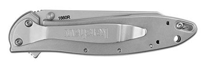 Kershaw Random Leek, 3 inch Sandvik 14C28N Stainless Steel Blade, SpeedSafe view 3