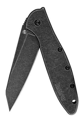 Kershaw Random Leek, Blackwash, 3 inch Sandvik 14C28N Stainless Steel Blade view 2