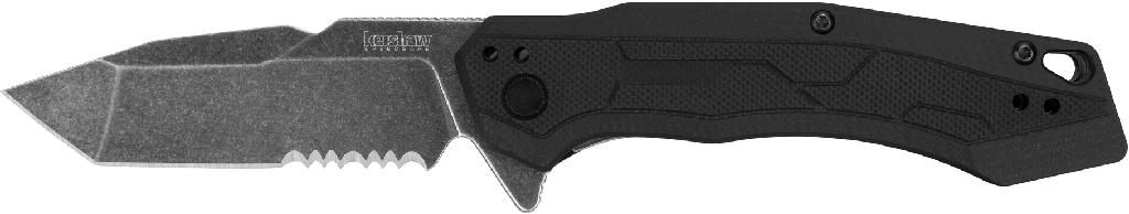 Kershaw Knives Analyst Knife Serrated Edge Assisted Open-black Hangable