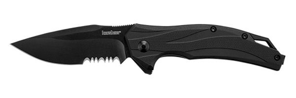 Kershaw Lateral Knife Serrated Edge Assisted Open-Black BOX
