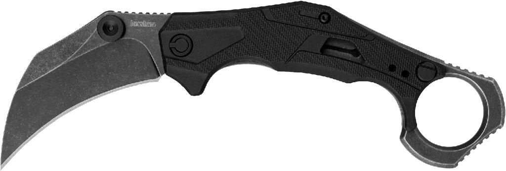 Kershaw Knives Outlier Knife Plain Edge Karambit Assisted Open-gray Hangabl