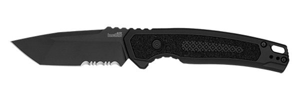 Kershaw 7105 Launch 16 Automatic 3.45in Folding Tanto Part Serrated Plain B view 2