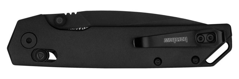 Kershaw Knives 2038BLK Iridium 3.40in Folding Spear Point Plain Satin/Stone view 2