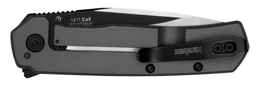 Kershaw 1411 Thermal EDC 2.95in Folding Drop Point Plain Black Oxide w/Sati view 2