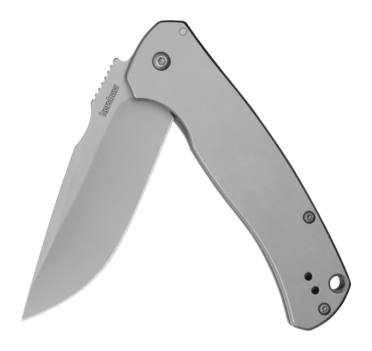 Kershaw Scour Folding Pocket Knife, 3.3 inch 8 Cr13 Mov Silver Blade, Stain