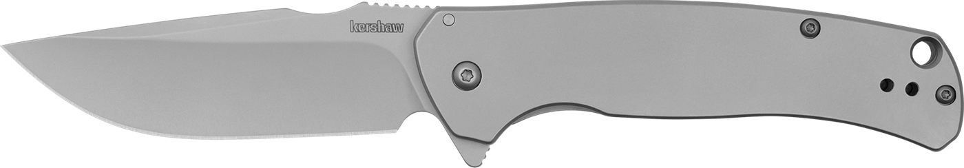 Kershaw Scour Folding Pocket Knife, 3.3 inch 8 Cr13 Mov Silver Blade, Stain view 2