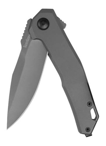 Kershaw Helitack Folding Pocket Knife, 3.3 inch Blade, Stainless Steel Hand view 2