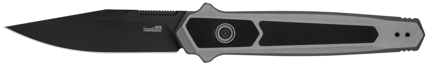 Kershaw 7951 Launch 17 Automatic 3.50in Folding Clip Point Plain Black Cera