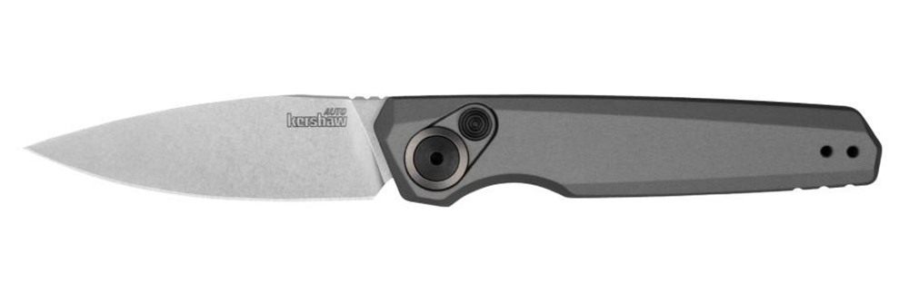 Kershaw 7551 Launch 18 Automatic 2.79in Folding Spear Point Plain Stonewash view 3