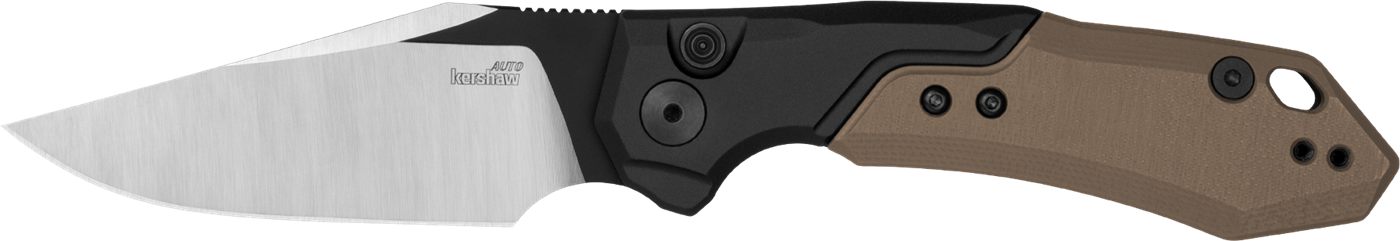 Kershaw 7851 Launch 19 Automatic 3.30in Folding Clip Point Plain Black Sati