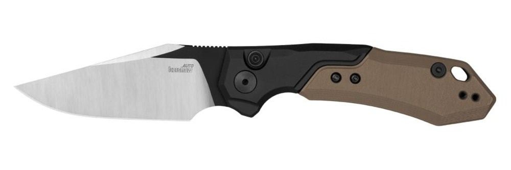 Kershaw 7851 Launch 19 Automatic 3.30in Folding Clip Point Plain Black Sati view 3