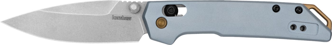 Kershaw 2051 Iridium EDC Mini 3in Folding Spear Point Plain Stonewashed D2