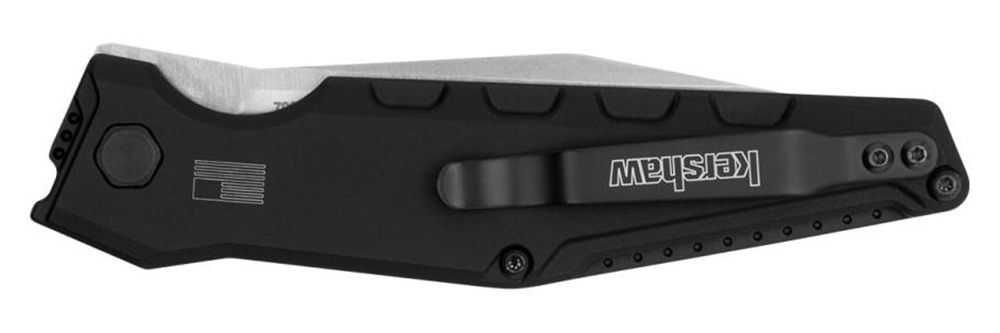 Kershaw 7900CF Launch 7 EDC 3.75in Automatic Clip Point Plain Satin CPM Mag view 2