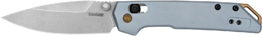 Kershaw Knives Mini Iridium Knife Plain Edge Manual Open-ice Blue Hangable