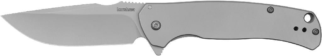 Kershaw Knives Scour Knife Plain Edge Assisted Open-silver Hangable