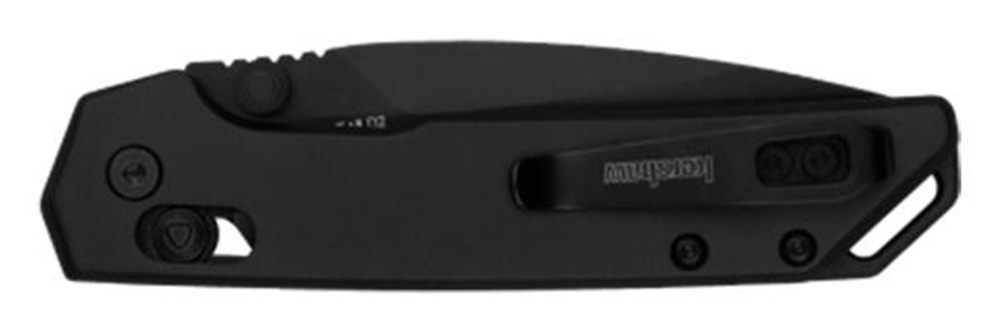 Kershaw 2051BLK Mini Iridium 3in Folding/Spear Point Plain Stonewashed D2 S view 2
