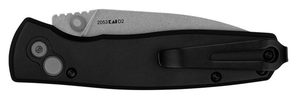 Kershaw 2053 Kindred 3in Folding Spear Point Plain Stonewashed D2 Steel Bla view 2