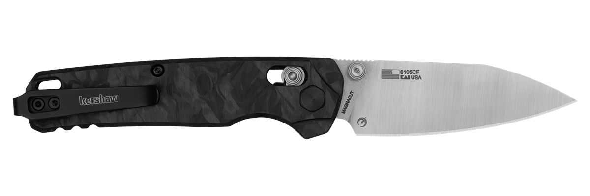 Kershaw 6105CF Bel Air Folding/Reverse Tanto Plain Blackwash CPM MagnaCut S