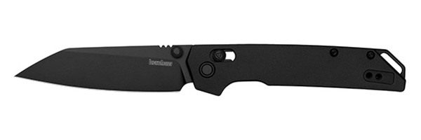Kershaw 2038RBLK Iridium 3.45in Folding Reverse Tanto Plain Black Oxide D2 view 2