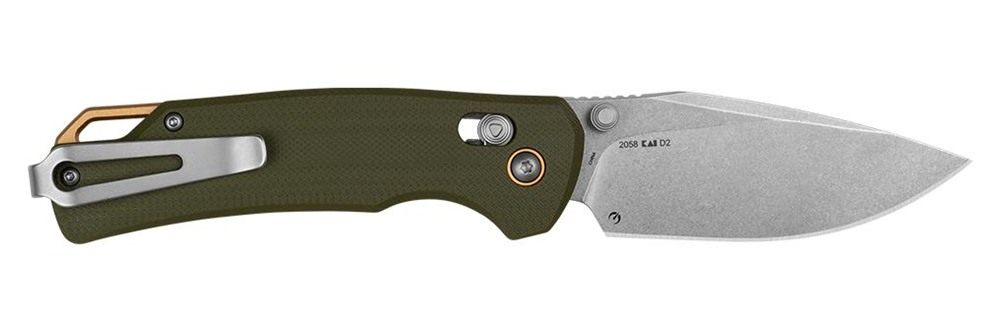 Kershaw Proximal Folding Knife 3-1/5in Drop Point Blade Olive view 2