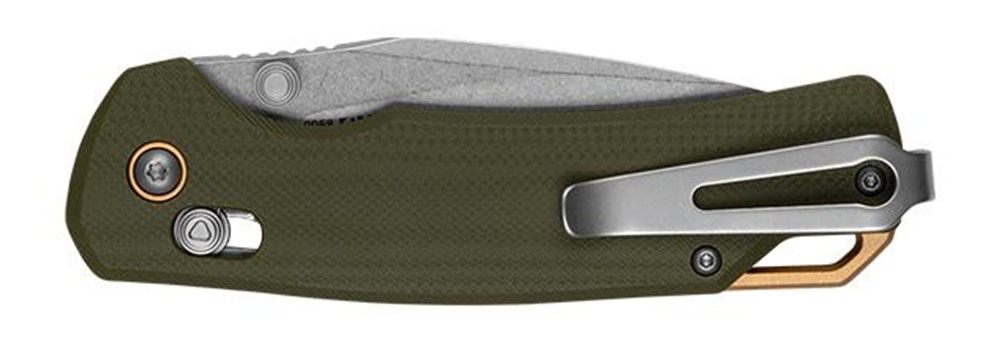 Kershaw Proximal Folding Knife 3-1/5in Drop Point Blade Olive view 3
