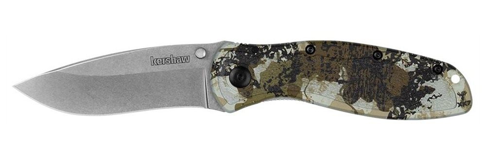 Kershaw Knives Blur Folding Knife 3-2/5in Drop Point Blade King's Camo