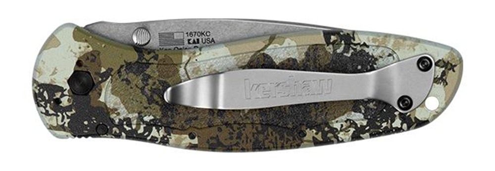 Kershaw Knives Blur Folding Knife 3-2/5in Drop Point Blade King's Camo view 3