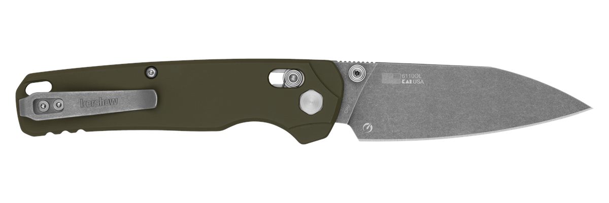 Kershaw Knives Bel Air XL Knife Plain Edge Manual Open-olive (usa) Box (new