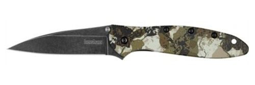 Kershaw Knives Leek Folding Knife 3in Drop Point Blade Kings Camo