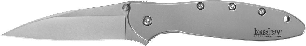 Kershaw Knives Leek Knife Plain Edge Assisted Open-silver (usa Made) Hangab