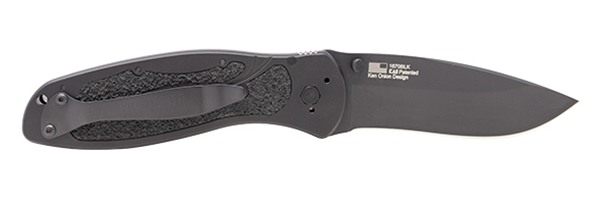 Kershaw 1670BLK Blur 3.40in Folding Drop Point w/Recurve Plain Black DLC 14 view 3