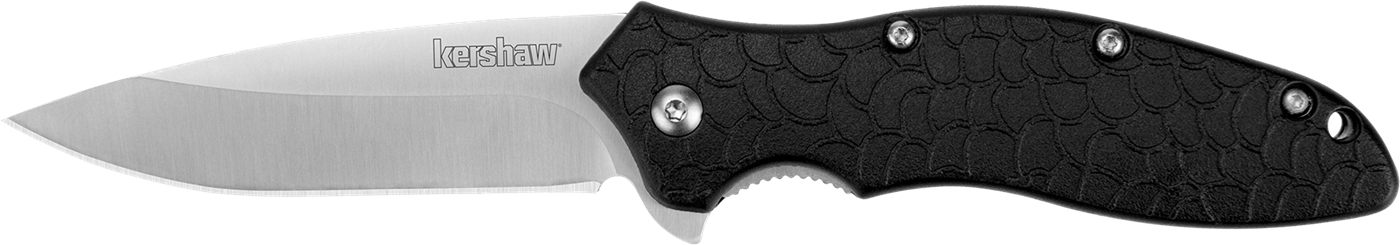 Kershaw 1830 OSO Sweet 3in Flipper Drop Point Plain Satin 8 Cr13 MoV SS Bla